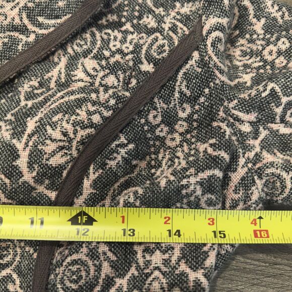 Free People Jacket Coat Sz 2 Gray Pink Jacquard Tapestry Paisley damask Piping - Picture 7 of 11